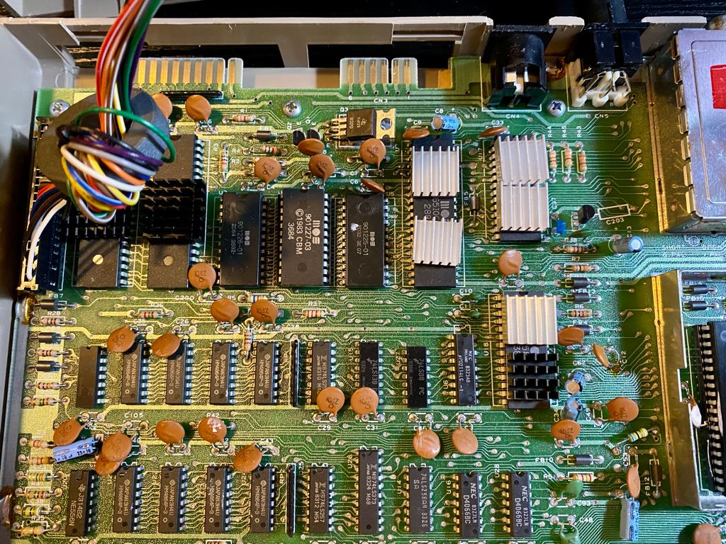 The motherboard from the Commodore 64 I’ve had since 1983
