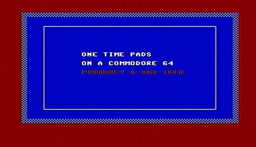 Red on dark blue is too much to ask almost any vintage computer