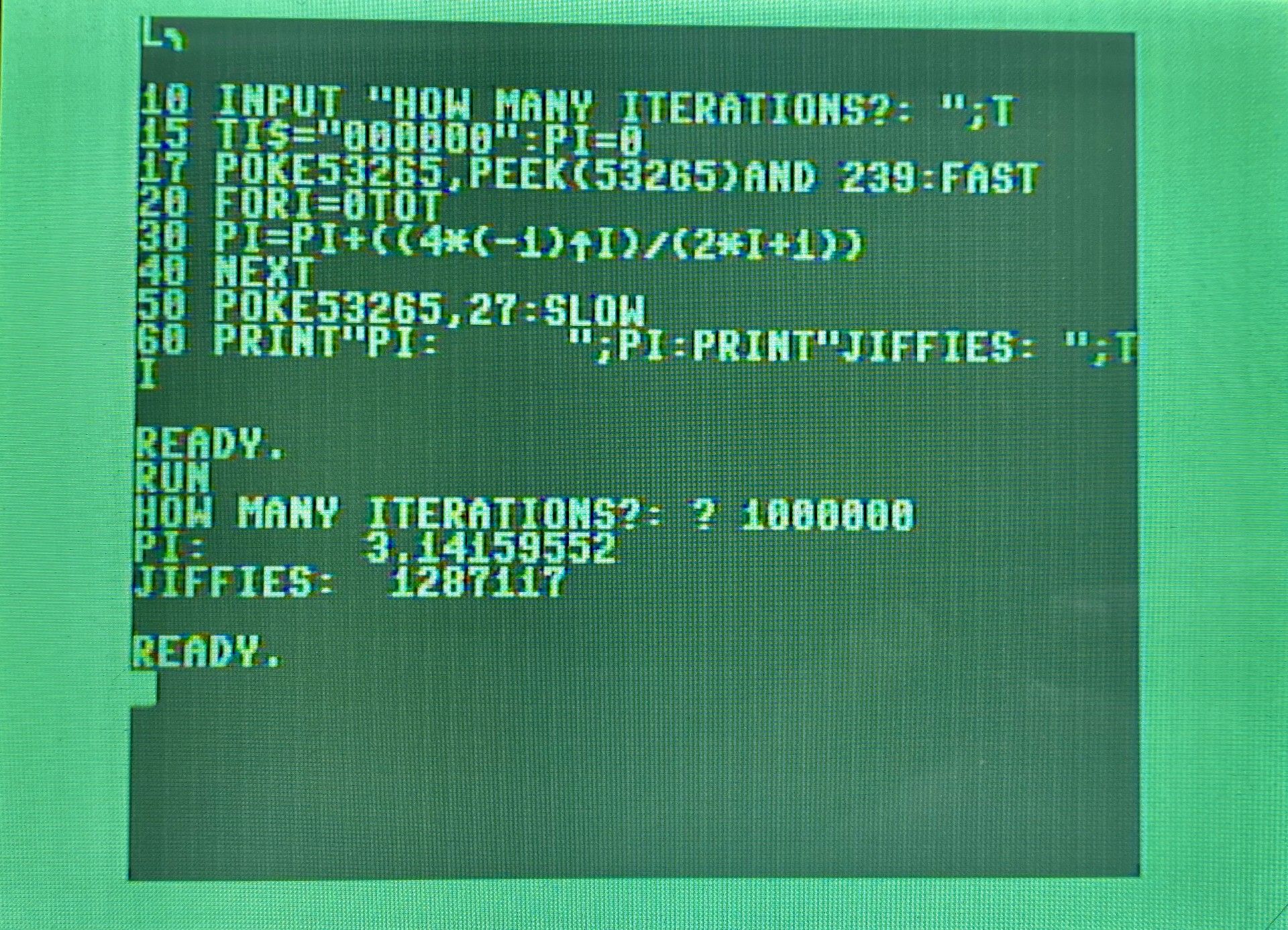 Sorry, I don’t have a screen capture device on this one, you’ll have to look at a phone picture of a screen