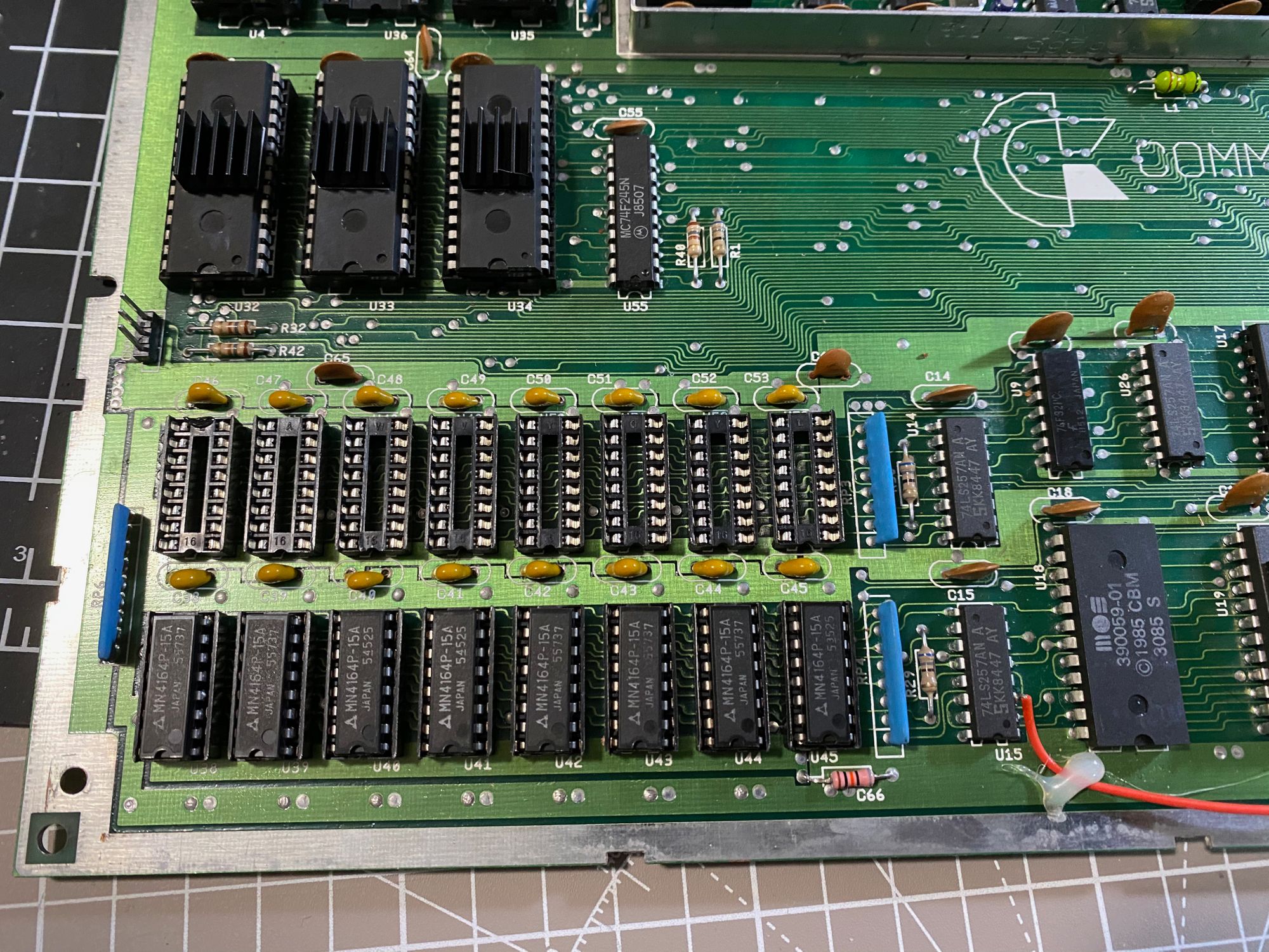 Replaced all of those ceramic capacitors as well