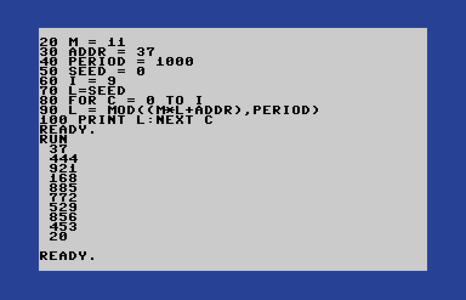 Written for readability over efficiency
