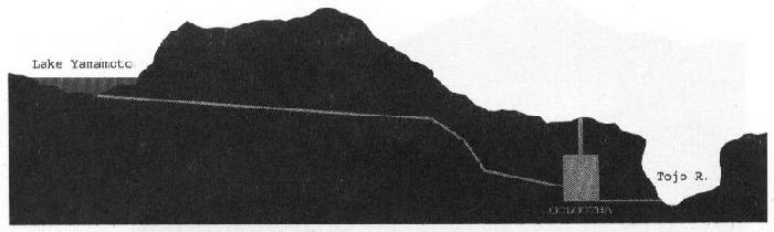 Drawing of the mine in the book