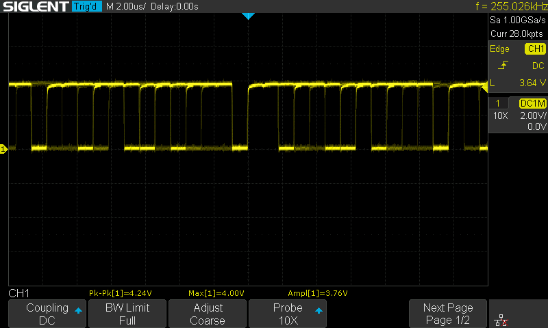 Pin 23 of the CPU, a normally running address line