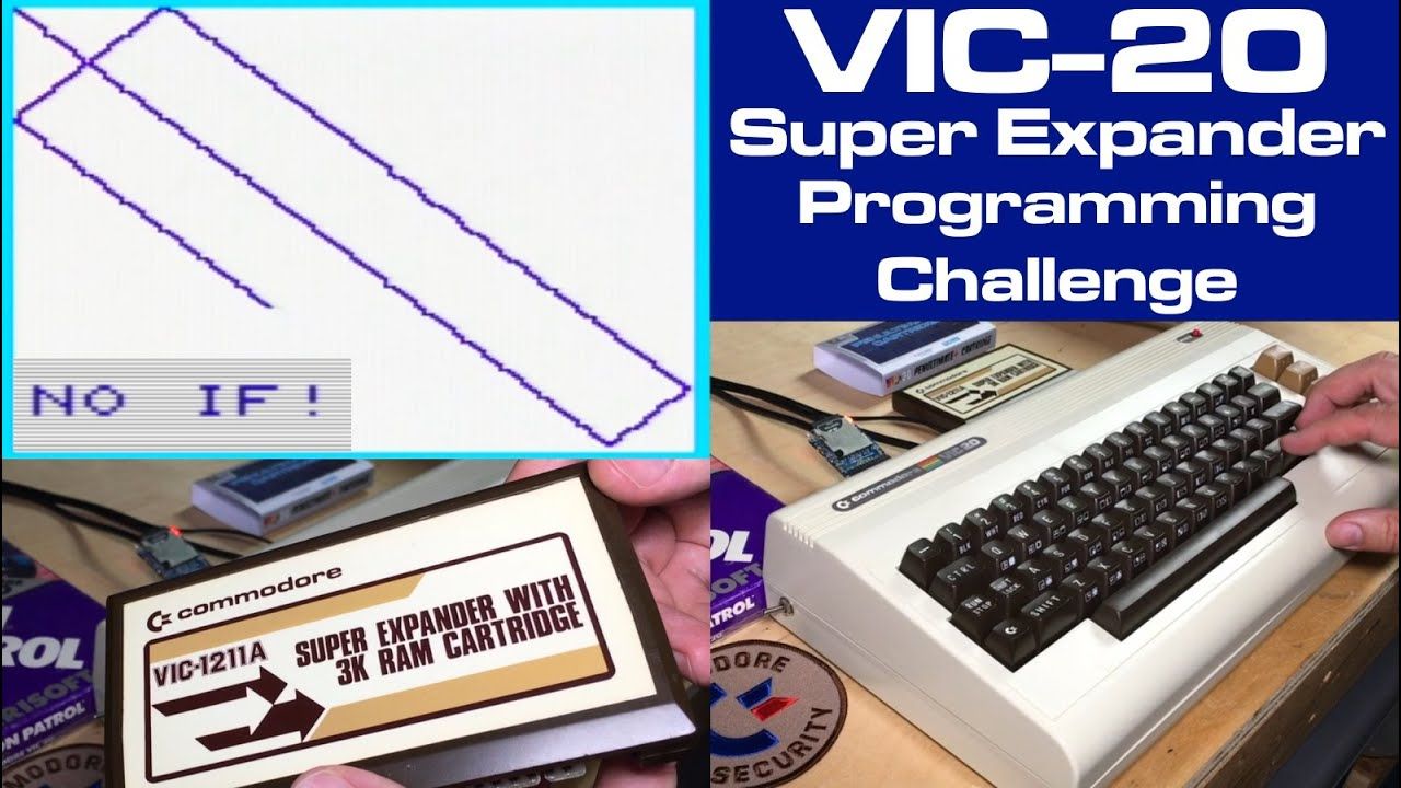Running the 8 Bit Show and Tell VIC-20 Super Expander Programming Challenge on the Commodore 64