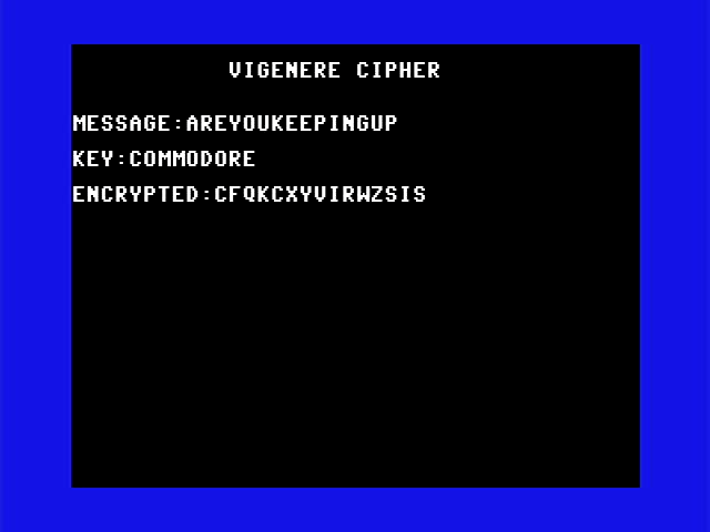 Assembly version on a Commodore 128