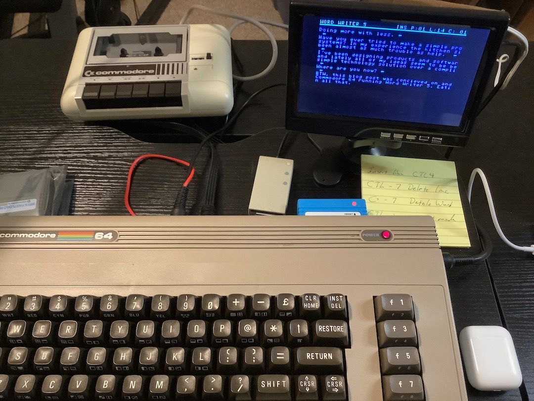 This is the C64 I&rsquo;ve had since 1983 or so. I can&rsquo;t believe it still works after all I&rsquo;ve put it through.